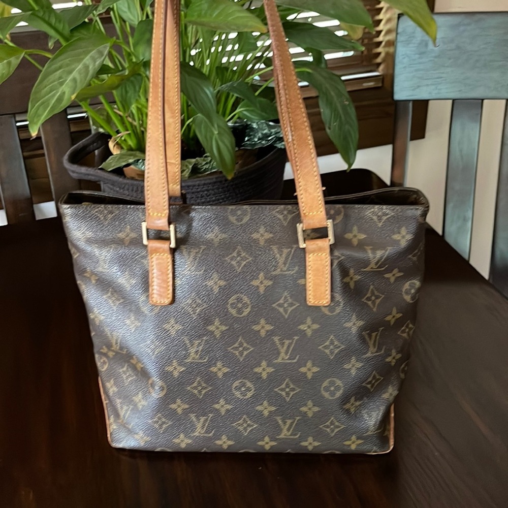 Louis Vuitton Cabas Piano Brown Monogram Canvas Tote